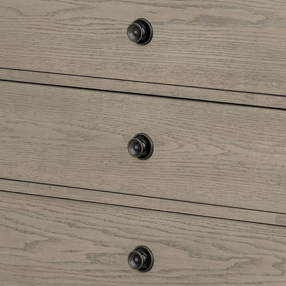 Victoria 6-drawer wood dresser (70"), Reclaimed Grey color