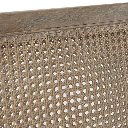 Madison Park Willshire Natural Rattan Settee With Padded Arm Rest Beige 47.25"