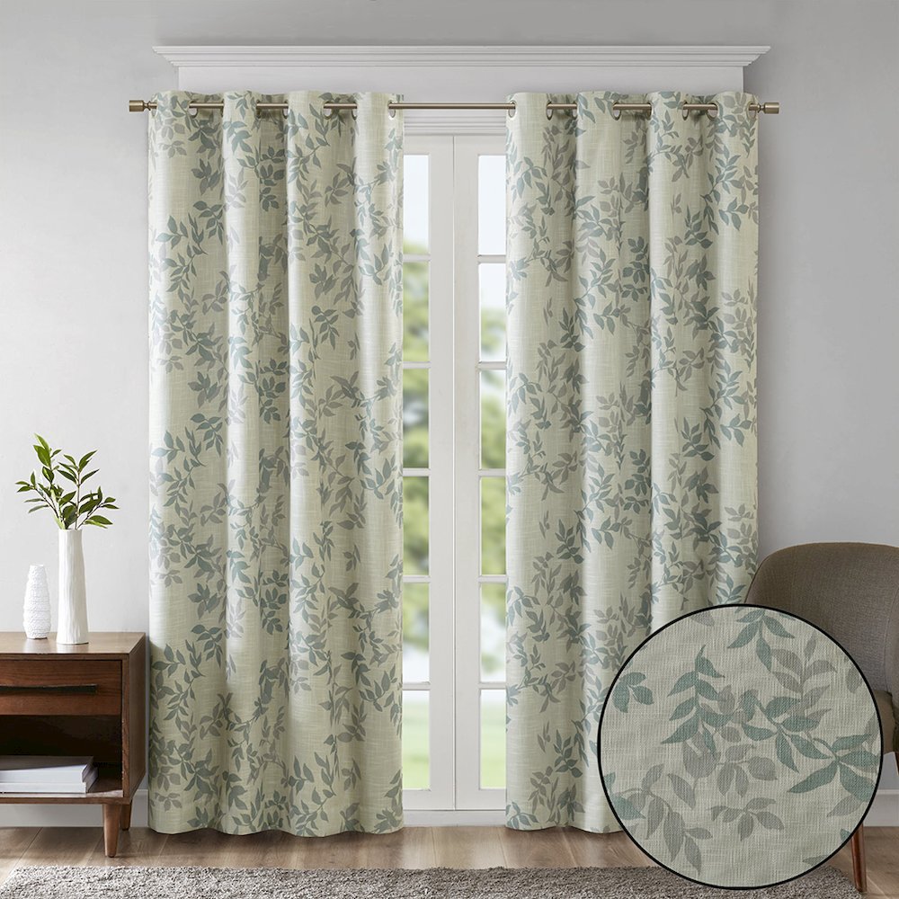 Julie Printed Botanical Blackout Curtain Panel