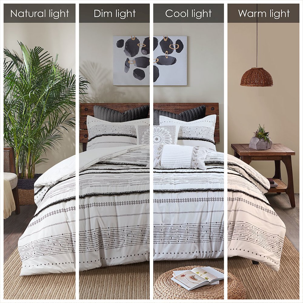 Cotton Printed Comforter Set with Trims