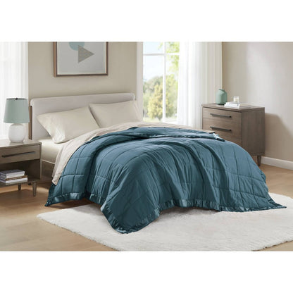 Windom Lightweight Down Alternative Blanket with Satin Trim
