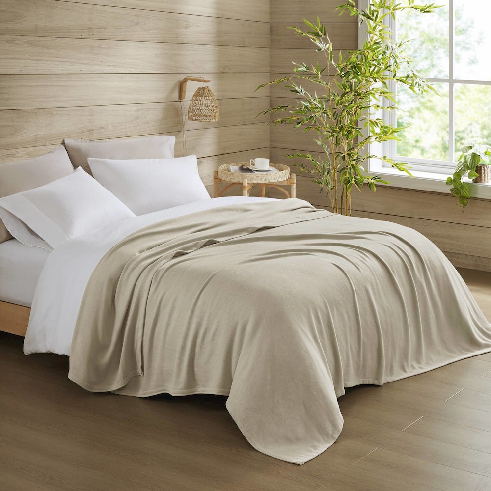 Bamboo Cotton Rayon from Bamboo Cotton Blanket, Khaki color