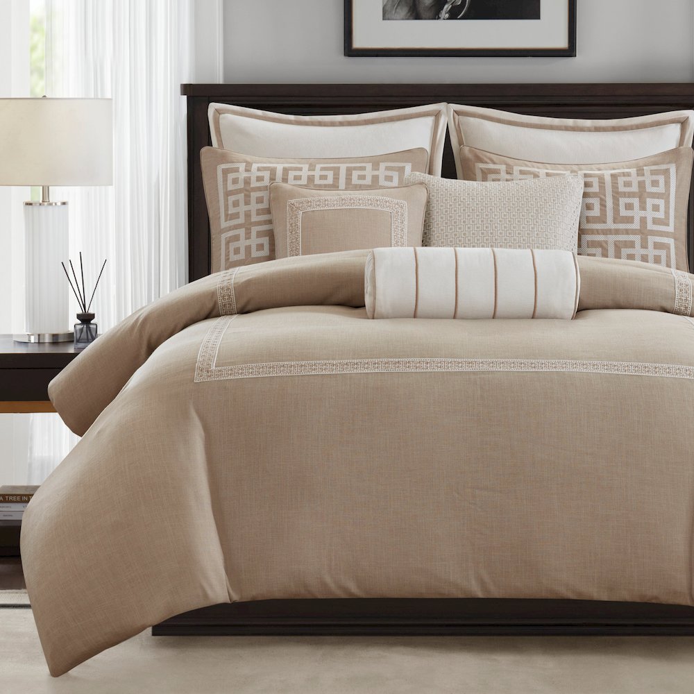 Jarvis Embroidery Oversized Duvet Style Comforter Set