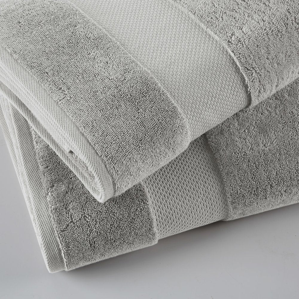 100% Cotton Bath Sheet 2 Piece Set in Grey Color