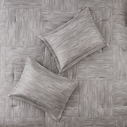 7 Piece Printed Seersucker Comforter Set