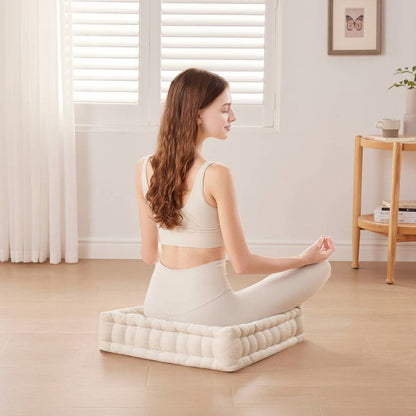 Azza Poly Chenille Square Floor Pillow Cushion Compress Pack