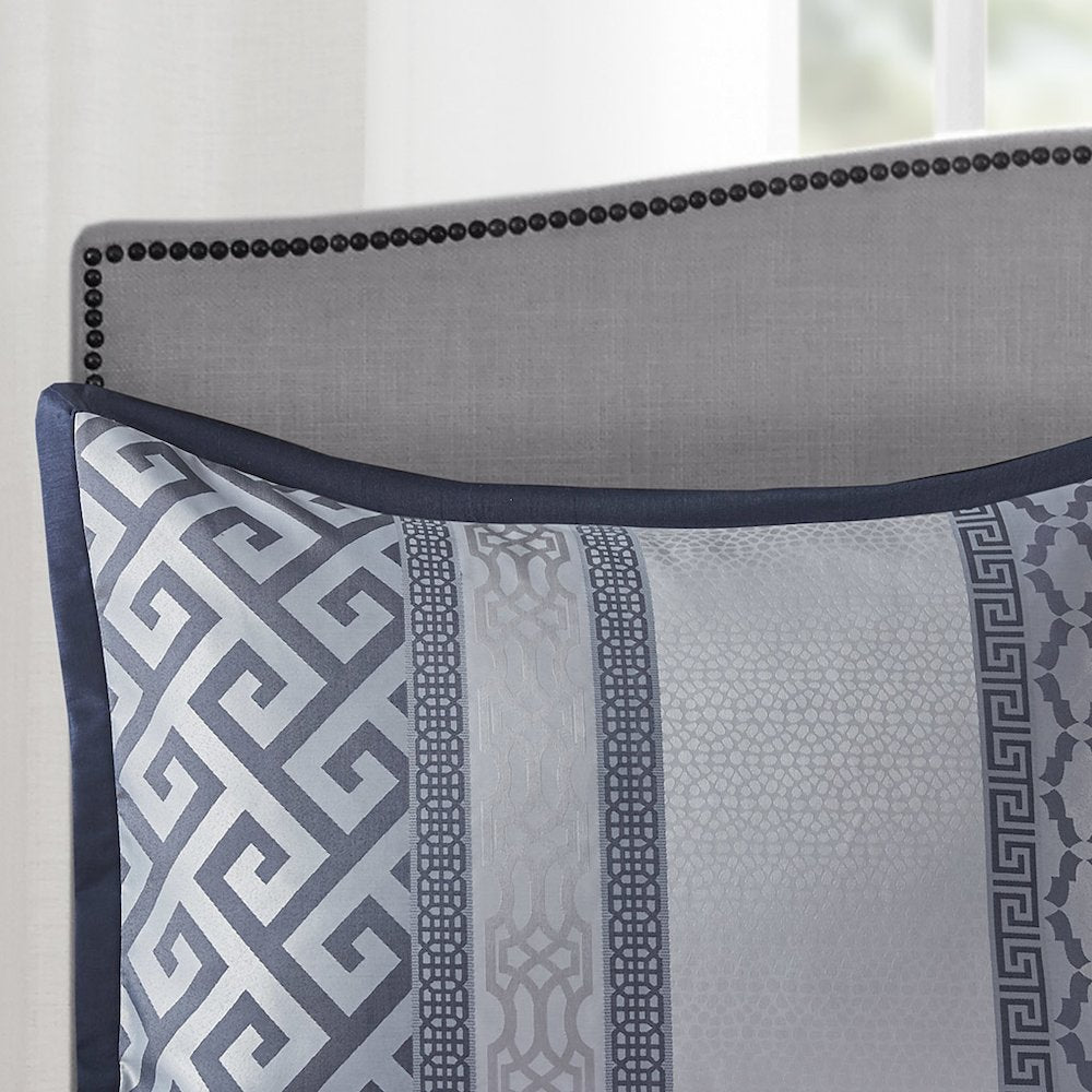 7 Piece Jacquard Comforter Set