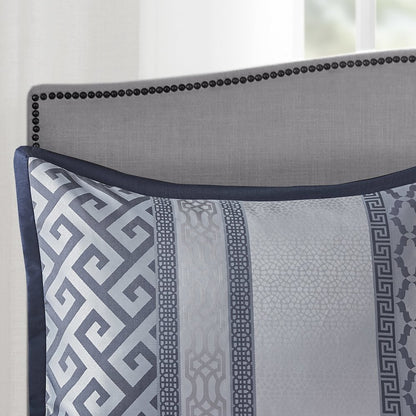 7 Piece Jacquard Comforter Set