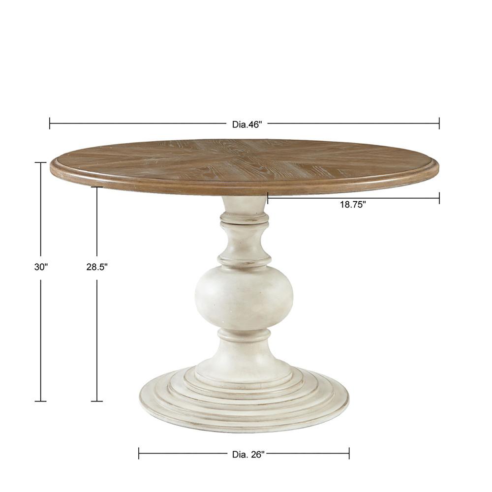 46" Round Pedestal Dining Table