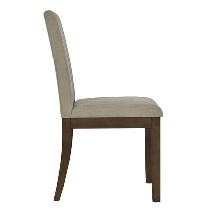 Upholstered Channel-back Dining Chair Set of 2