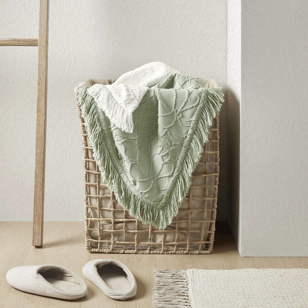 Willow 3PCS Bedspread Set, Sage color