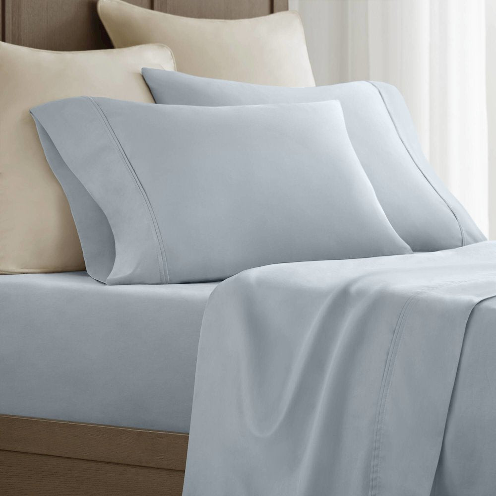 Sateen Pillowcase Set, Blue color