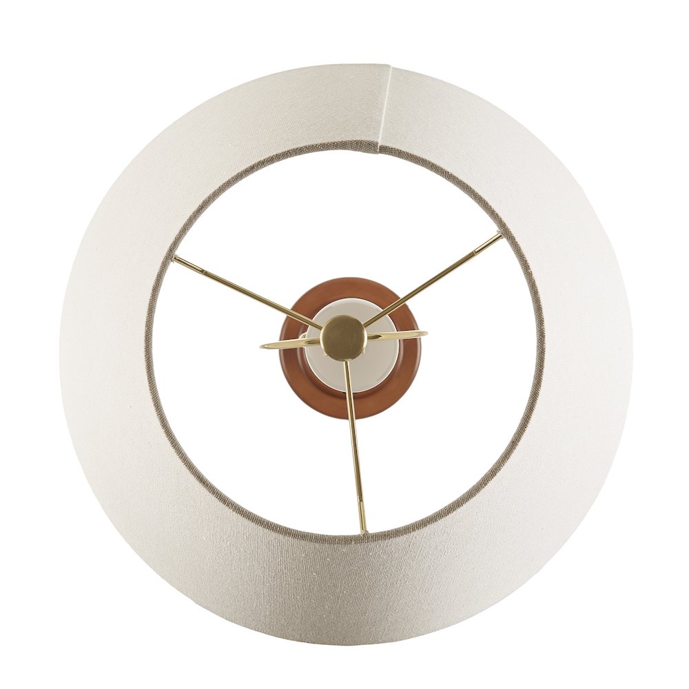 Verla Tapered Faux Wood Dimmable Floor Lamp