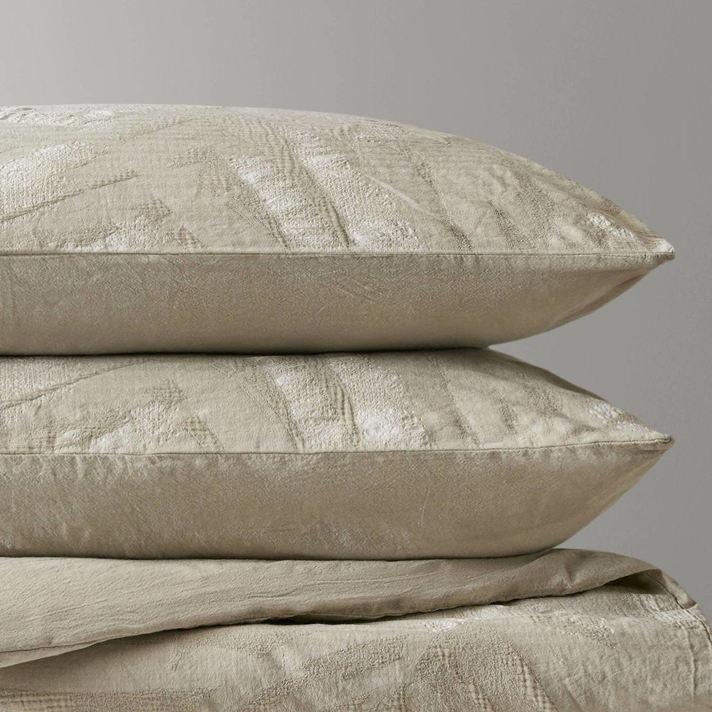 Coastal Leaves 3 Piece 3 Piece Cotton Duvet Set