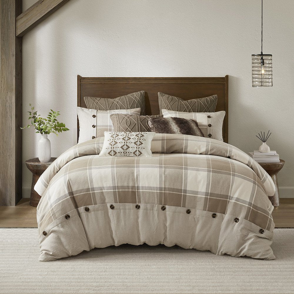Urban Cabin Cotton Jacquard Comforter Set, Neutral color