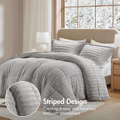 Duke Faux Fur Comforter Mini Set