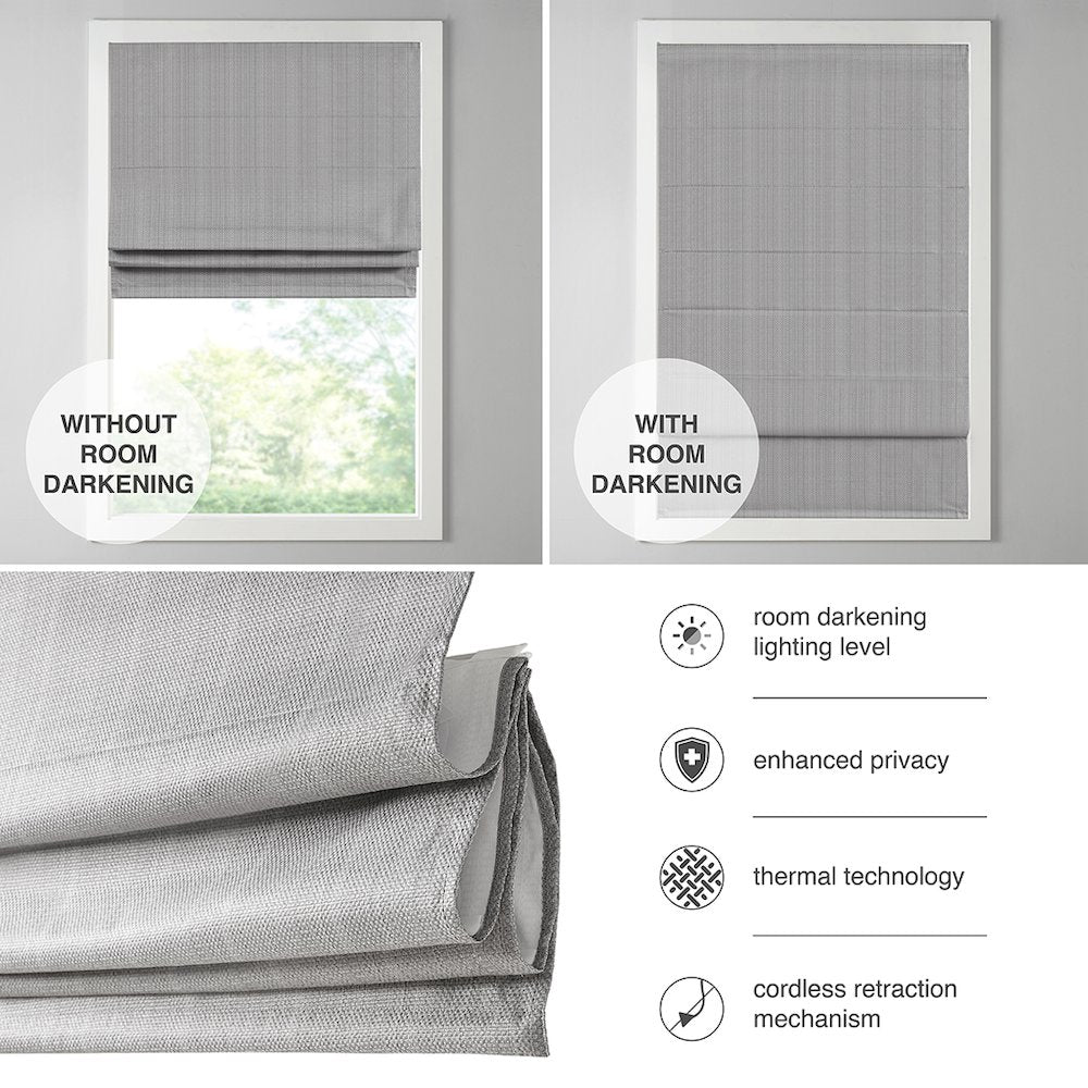 Galen Basketweave Cordless Roman Shade Collection