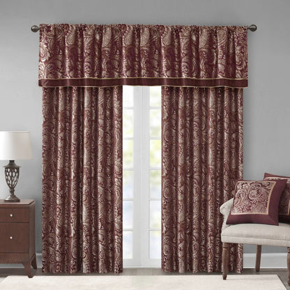 Jacquard Curtain Panel Pair