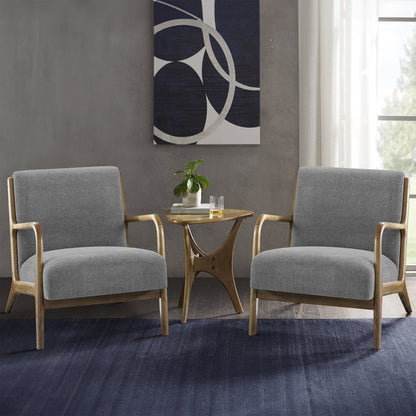 Novak Lounge Chair Set of 2 in Grey