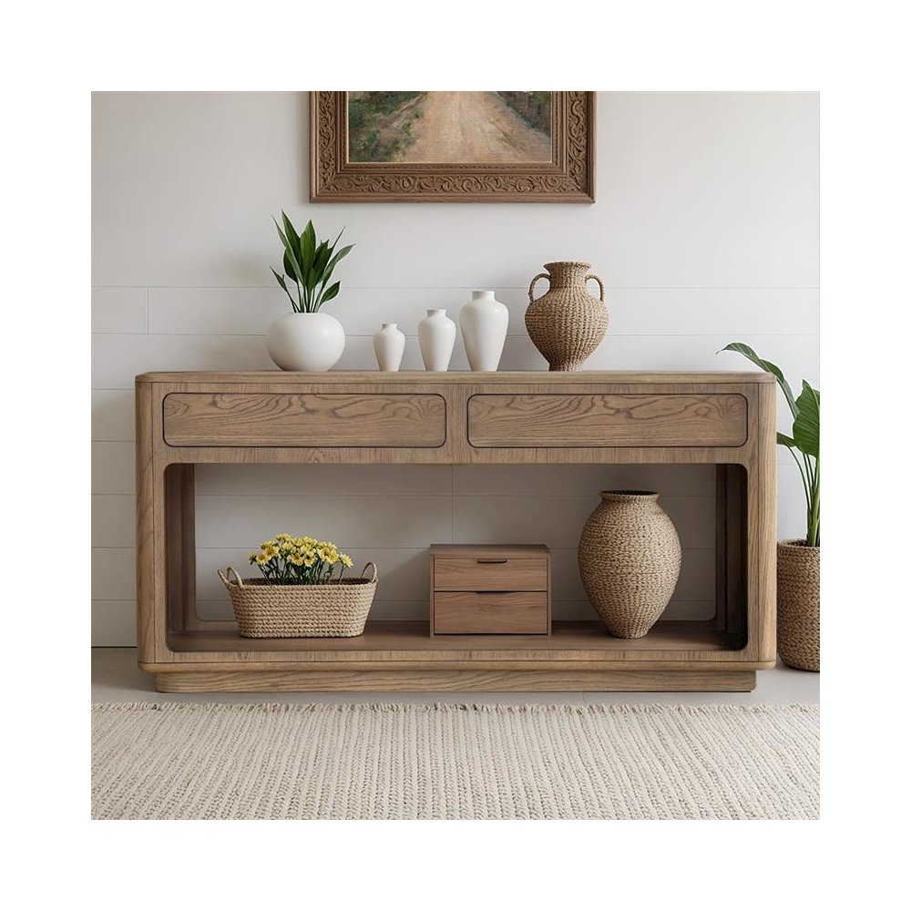 Emil Console Table, Driftwood color