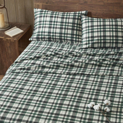 Flannel 100% Cotton Flannel Printed Sheet Set, Finton color