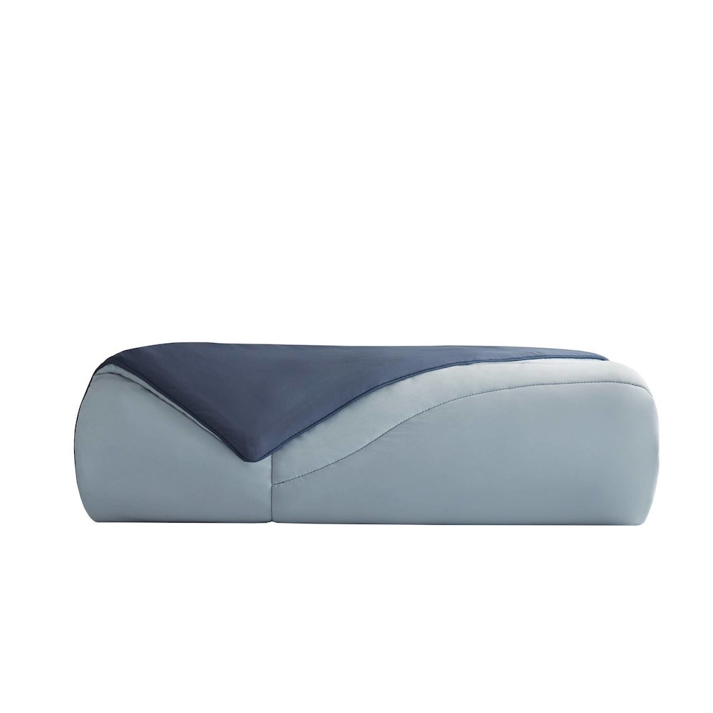 Cooling Reversible Tencel Comforter Blanket, Blue color