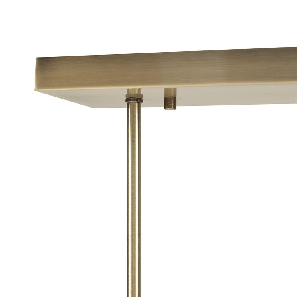 6-Light Frosted Glass Globe Linear Chandelier