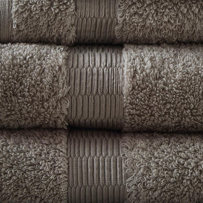 Taupe Luxury 6-Piece Towel Set, Belen Kox