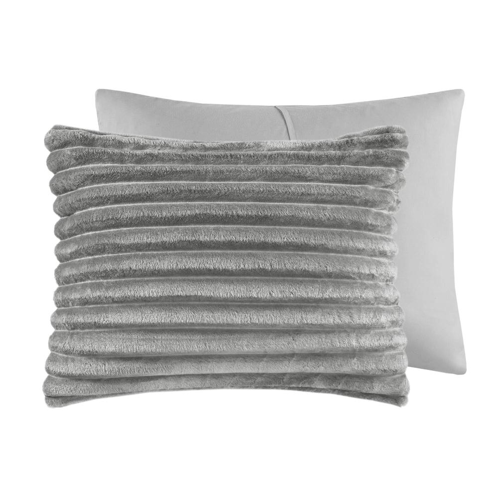 3 Piece Corded Plush Comforter Set