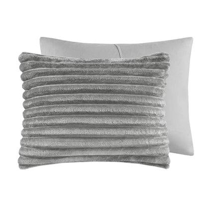 3 Piece Corded Plush Comforter Set