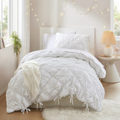 Lily 2PCS Comforter Set, White color