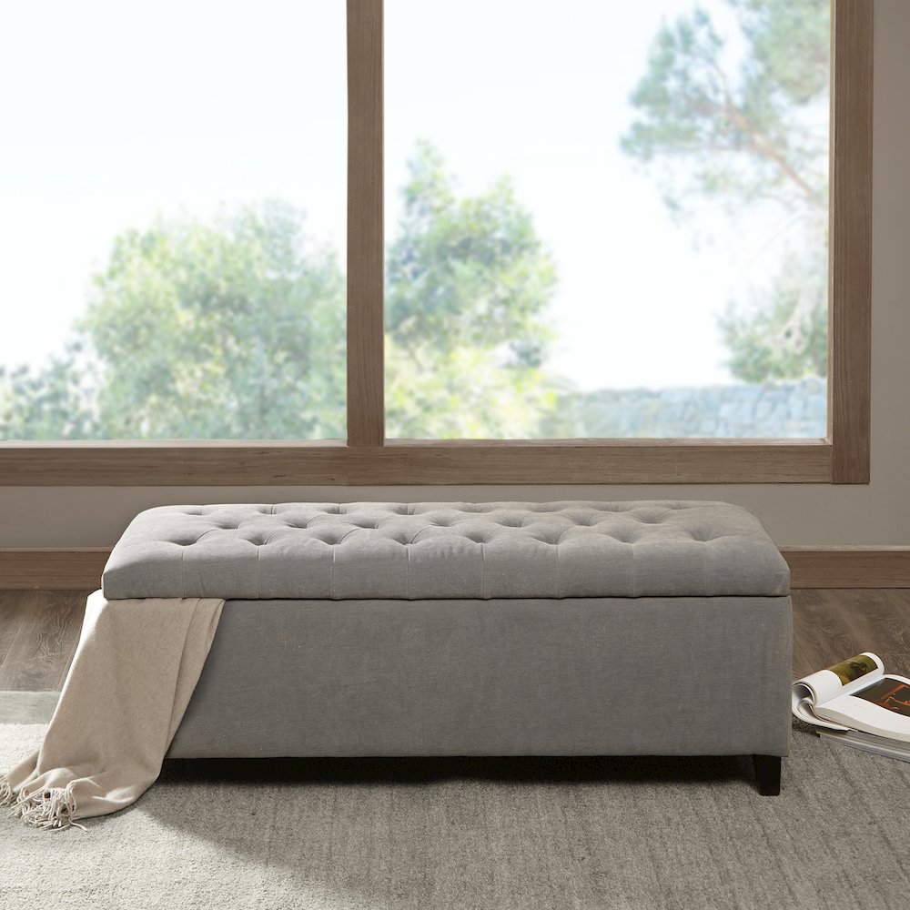 Shandra Tufted Top Upholstered Storage Bench
