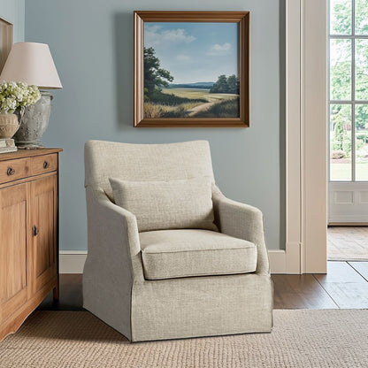 Skirted Swivel Chair