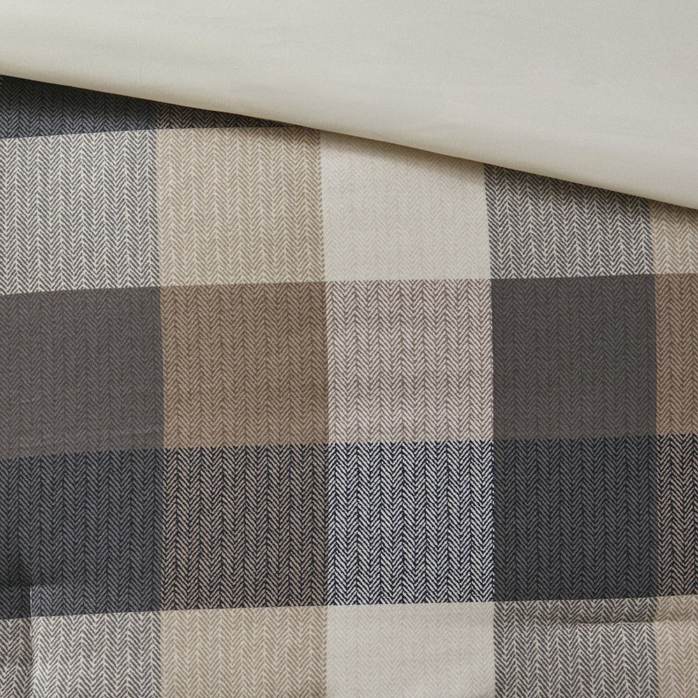 7 Piece Herringbone Comforter Set