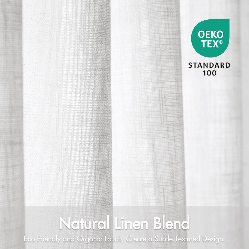 Emery 300gsm poly linen with 7 pinch pleat per pc