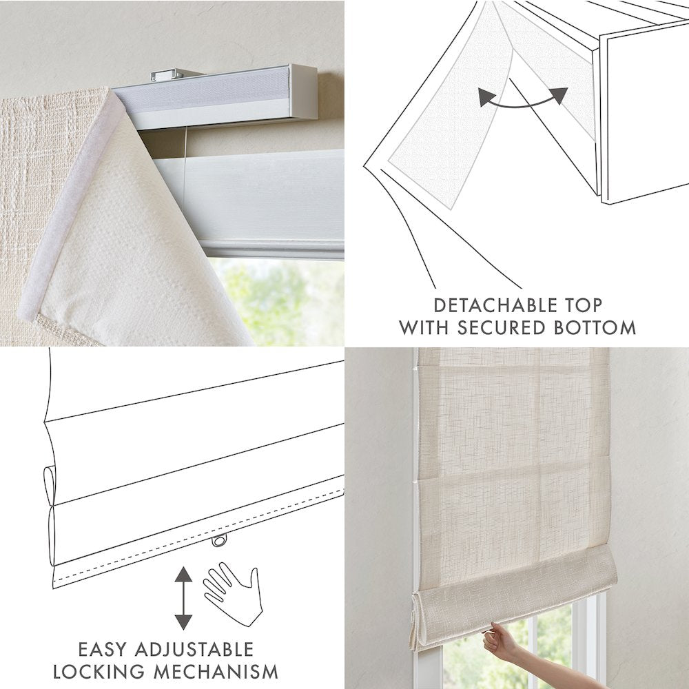 Quincy Cordless Roman Shade