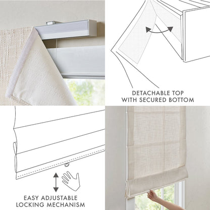 Quincy Cordless Roman Shade
