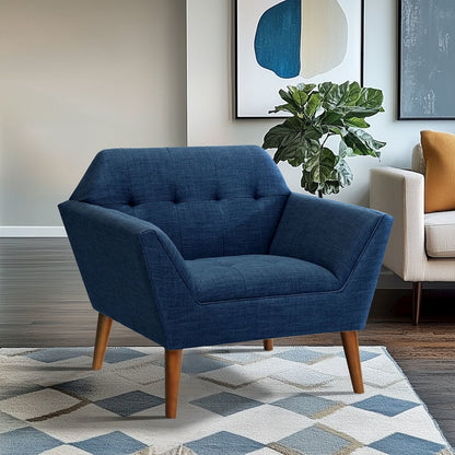 Newport Wide Mid-Century Modern Lounge Chair
