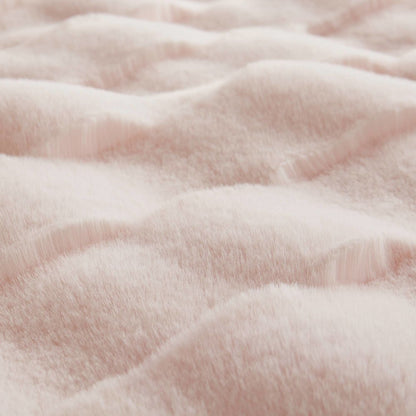 Vivienne Faux Fur Throw, Pink color