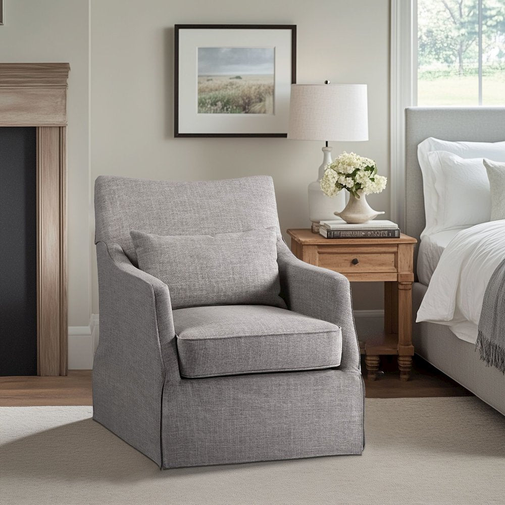 Skirted Swivel Chair