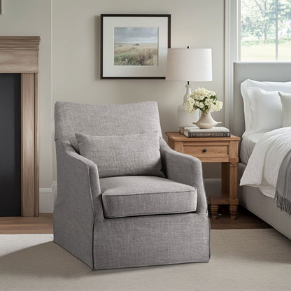 Skirted Swivel Chair