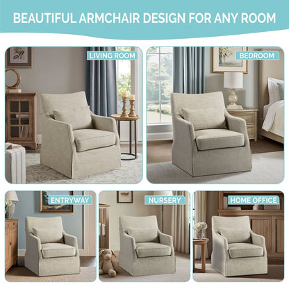 Skirted Swivel Chair