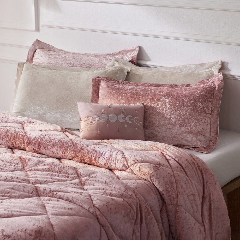 Velvet Duvet Cover Set with Throw Pillow
