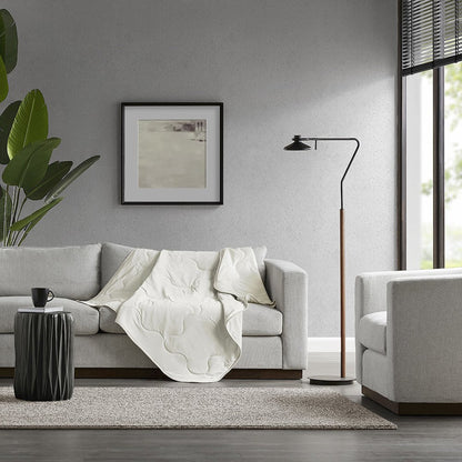 Cooling Touch Down Alternative Throw in Ivory Color