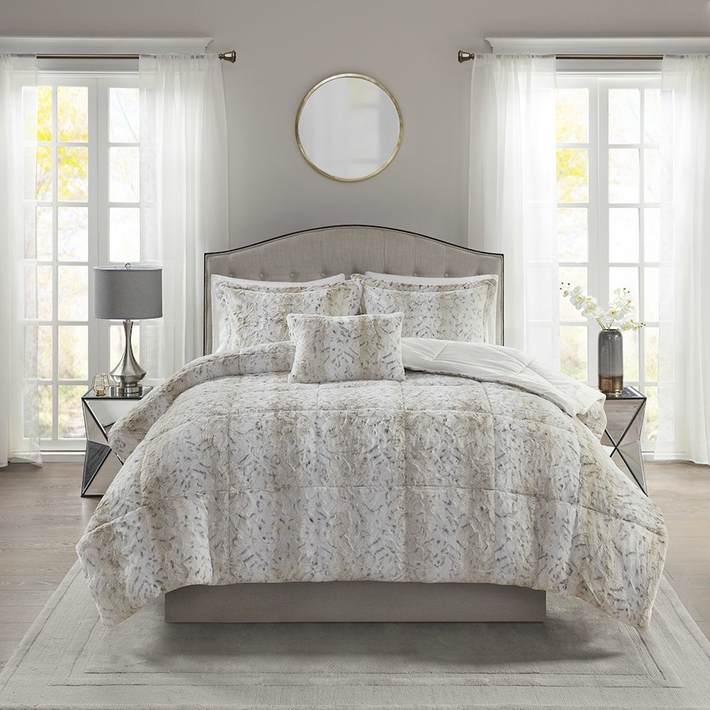 Zuri Faux Fur Comforter Set