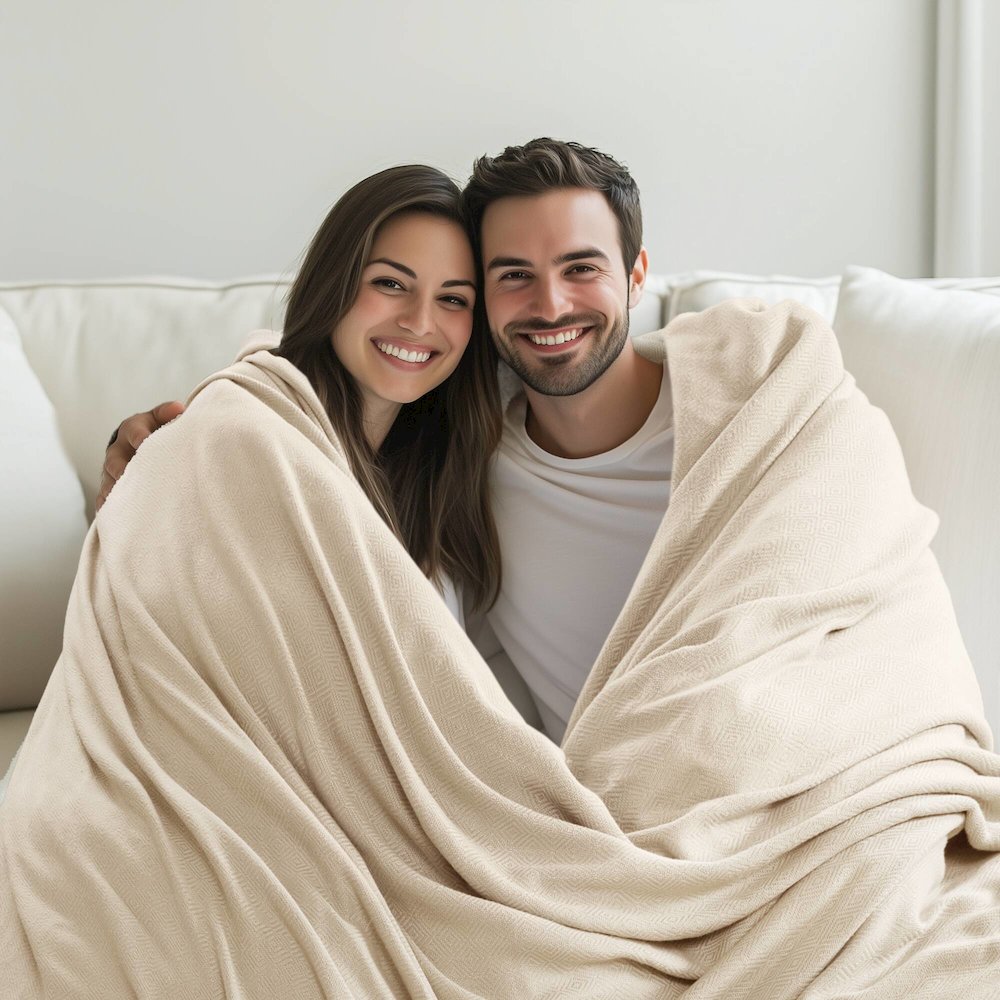 Bamboo Cotton Rayon from Bamboo Cotton Blanket, Ivory color