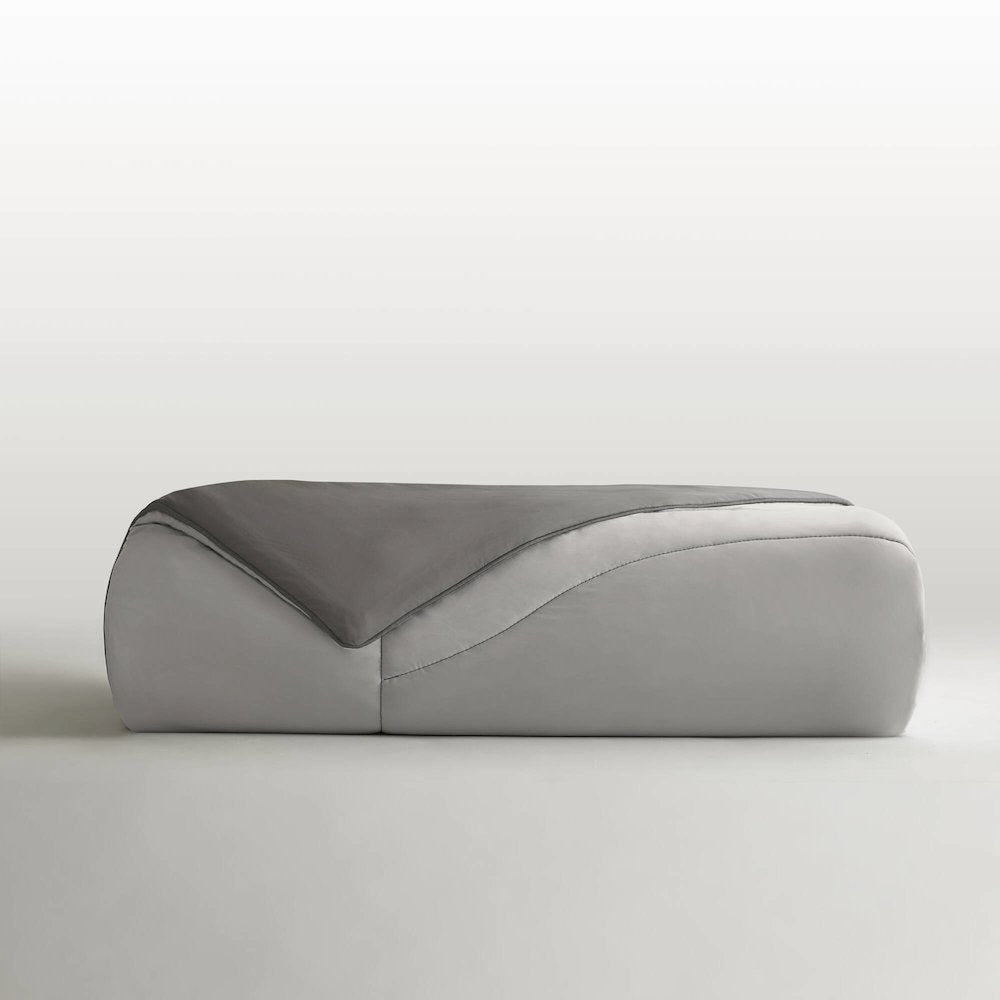 Reversible Tencel Comforter Blanket, Gray color