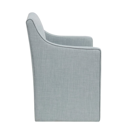 Skirted Dining Arm Chair with Casters
