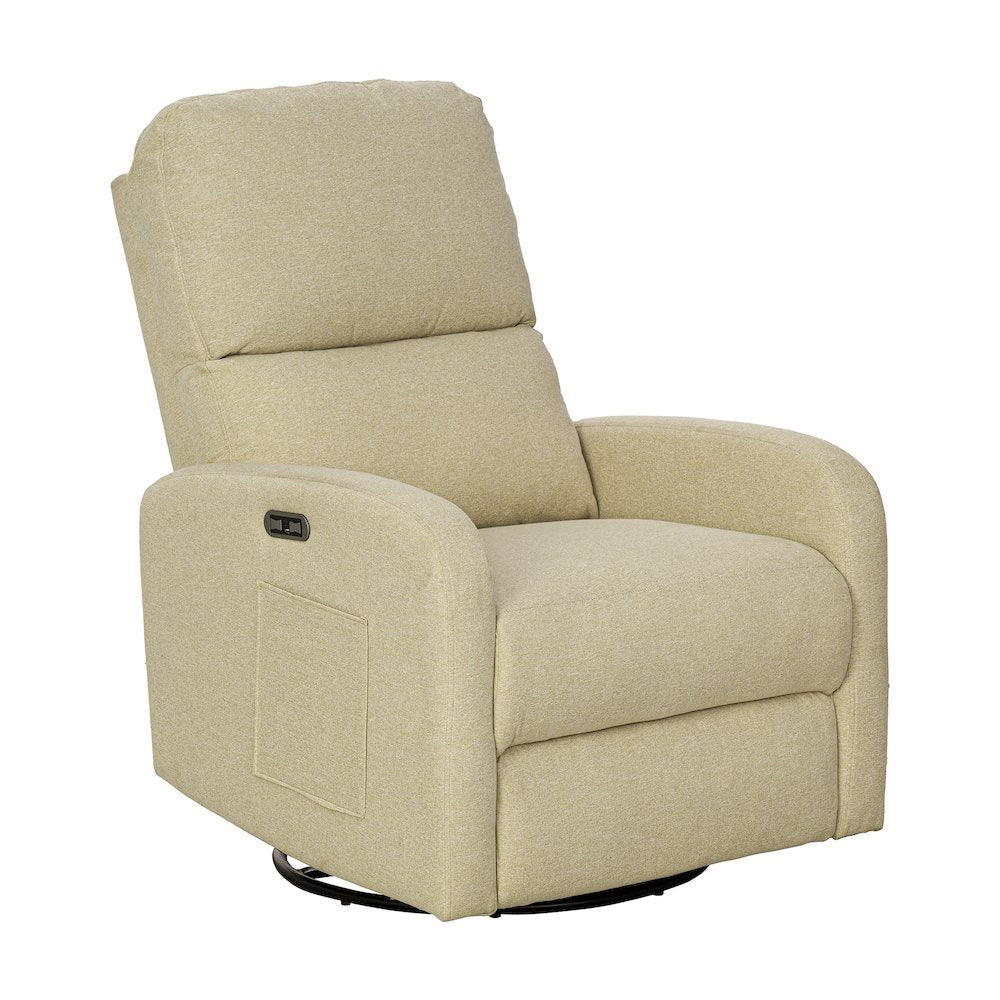 Power Recliner 3-in-1 with Swivel, Glider, USB Ports