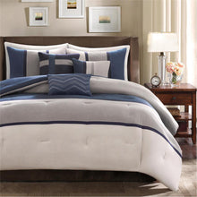 Blue Microsuede 7-Piece Comforter Set, Belen Kox